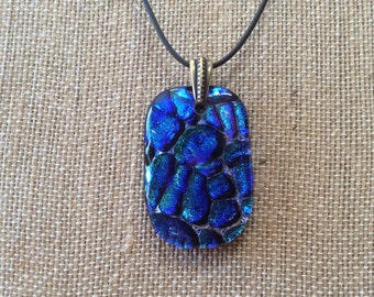 Dichroic Fused Glass Pendant