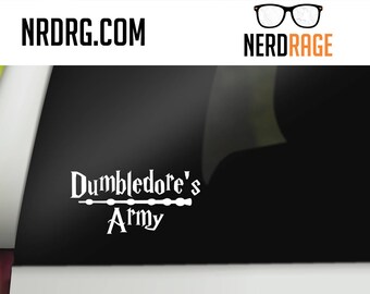 Dumbledore's Army Window Decal, Harry Potter Car Decal, Potterhead Laptop Sticker, Hogwarts Phone Decal, Movie Window Sticker