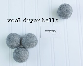 truth. organic wool dryer balls