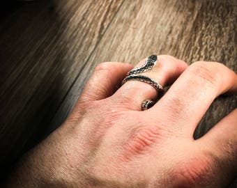 Snake Ring // Serpent Ring // Animal Jewelry // Reptile Jewellery // Statement Ring // Adjustable Ring