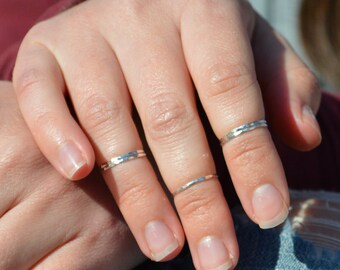 Sterling Silver MIDI Ring(s), Silver Knuckle Rings, Silver Stacking Rings, Sterling Midi Ring, Silver Midi Rings, Midi Rings, Stacking Rings
