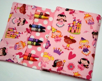 Crayon Tote On The Go Crayon Wallet - Pink Princess