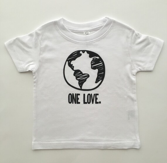 Items similar to One Love t-shirt, baby tee on Etsy