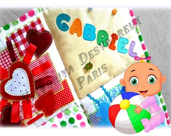 Personalized Baby Playmat, Baby Blanket, Personalized Quilt, Baby Comforter, Handmade Blanket, Baby Quilt, Gift Baby Shower, Newborn Gift