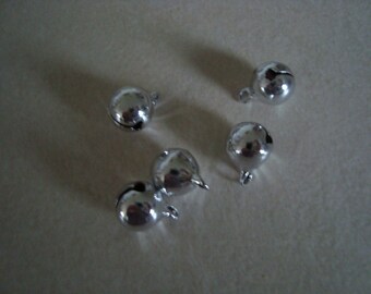 A 8 mm silver color Bell charm