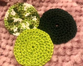 Crochet face scrubbies - set of 3