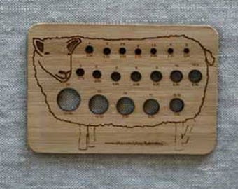 Sheep Knitting Needle Gauge