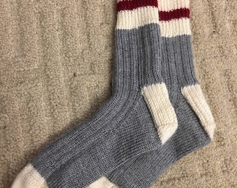 Traditional Newfoundland Hand Knit Socks