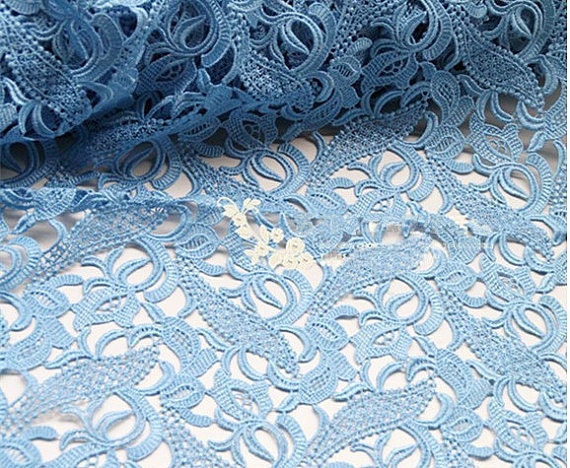 light blue lace fabric venise lace fabricguipure lace