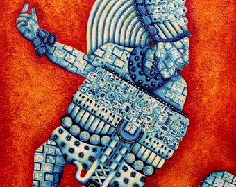 mayanart aztecart fineart cosmic galactic