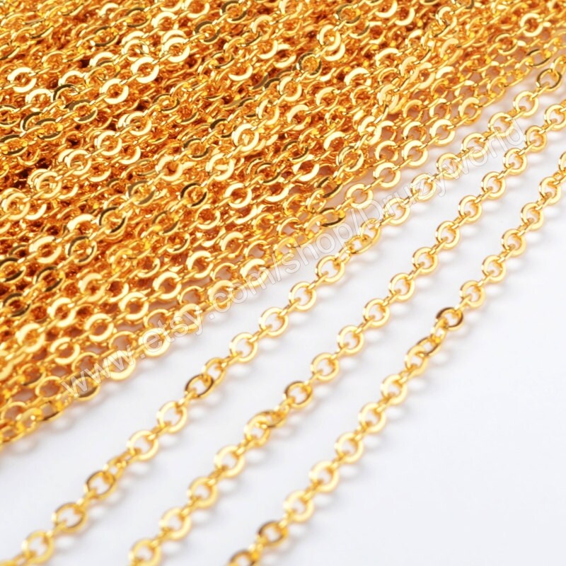 Wholesale 16 Finished Chain Finding 18k Gold Plated