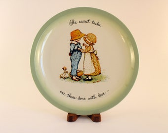 Vintage Holly Hobbie Plate/ 1972 Collectors Plate