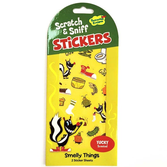 Smelly Stickers Stinky Scratch and Sniff Stickers