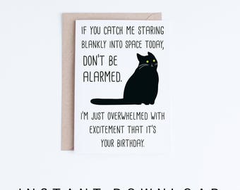 Funny 60th Birthday Cards Printable Cat 60 Birthday Card