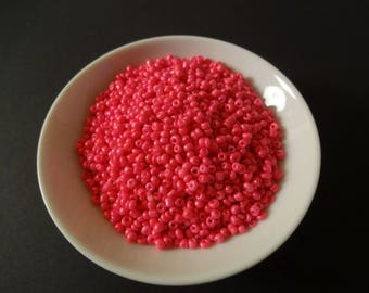 Beads dark pink (45g) - design jewelry - activities children