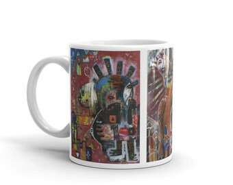 The UglyMugPaintings Mug. Original outsider art. Art mug.