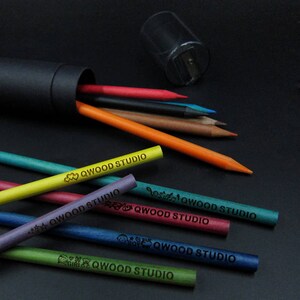 12 Personalized colored pencils, customized colored pencils