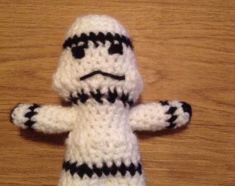 Crochet stormtrooper doll