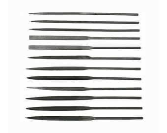Needle File Set - 12 Pieces - Cut #2 for Jewelry Making - 33-990