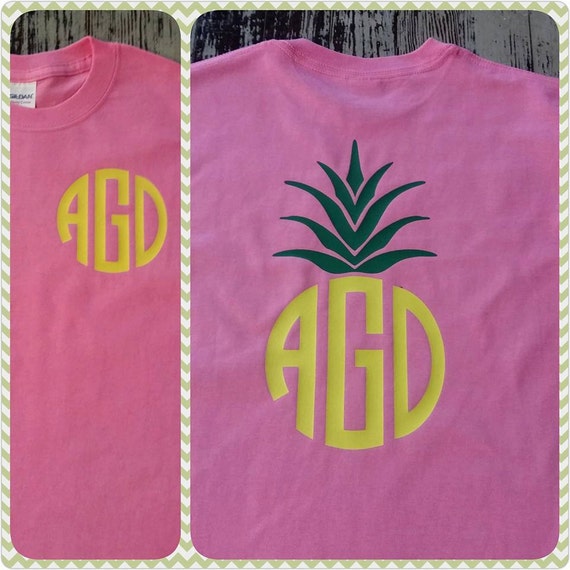 Pineapple Print SHORT SLEEVE Tee