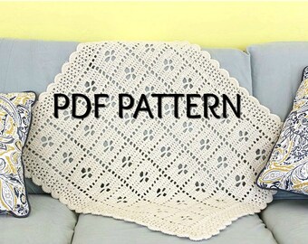 Call The Midwife Afghan, Crochet Blanket Pattern, PDF