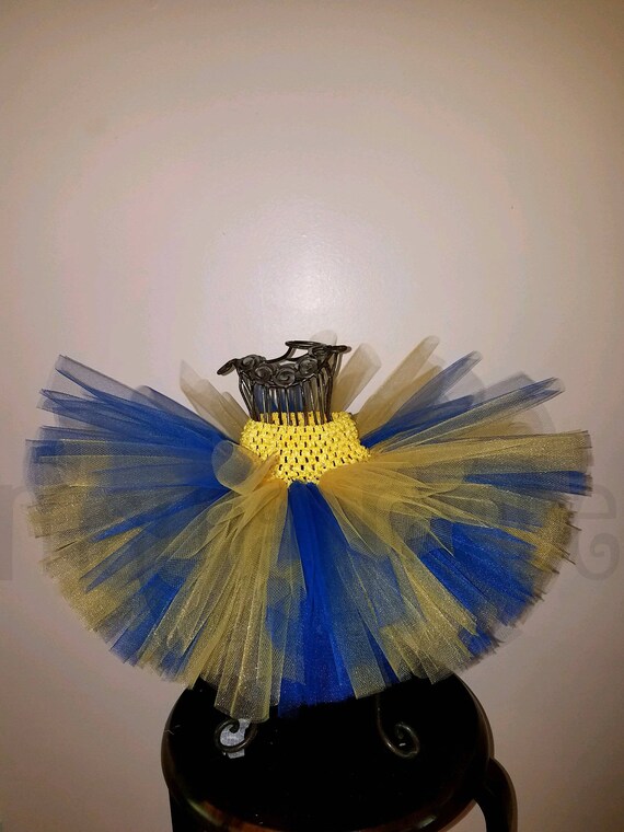 Royal Blue and yellow tutu blue and yellow tutu girls tutu