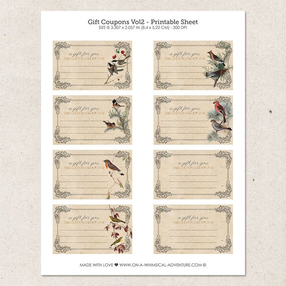 personalized gift coupons