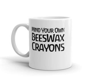 Waldorf Teacher Beeswav Crayons Gift Mug