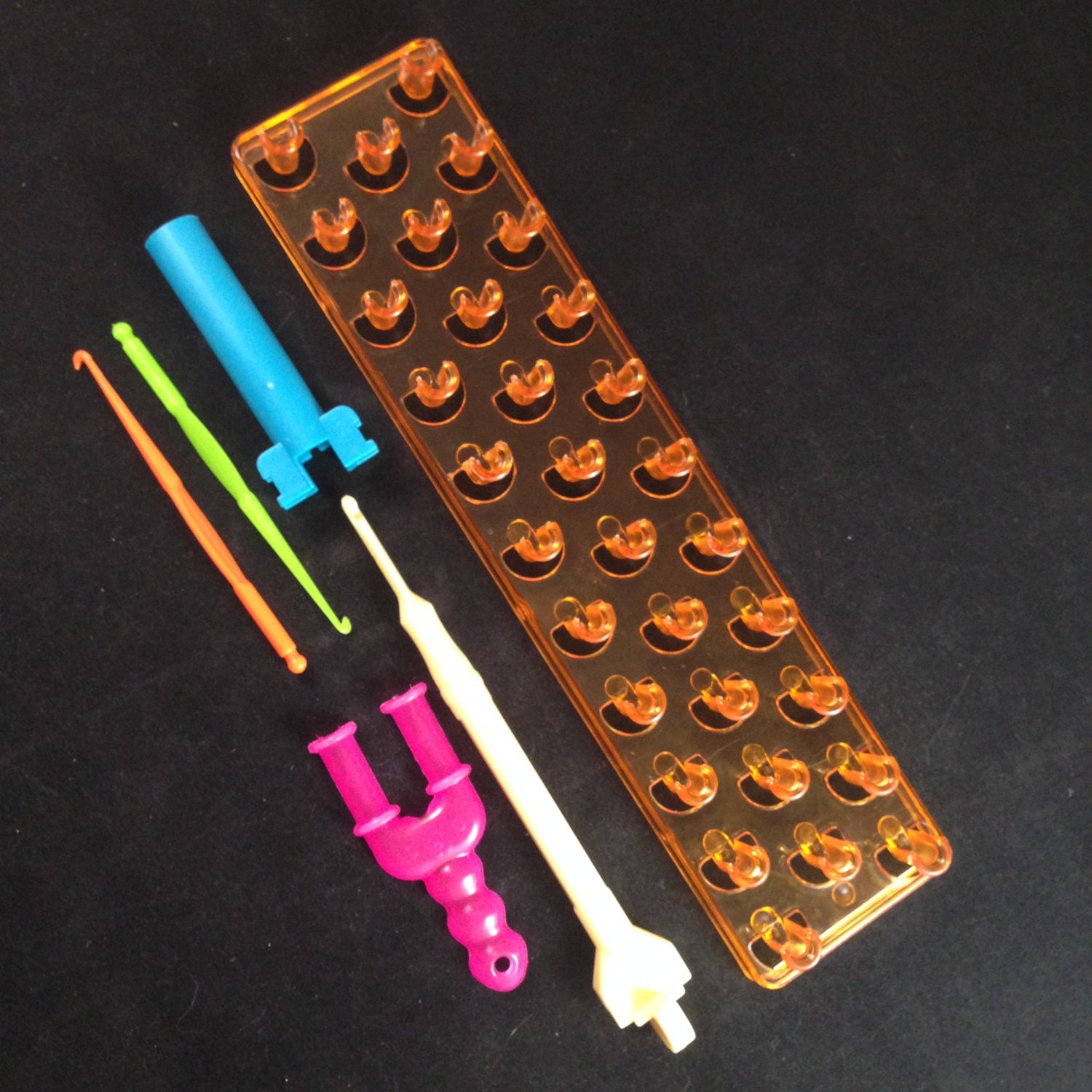 Rainbow Loom Replacement Tool Kit W/ Weaving Frame Crochet N