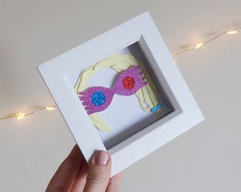 Framed 'Luna Lovegood' Inspired Paper Art