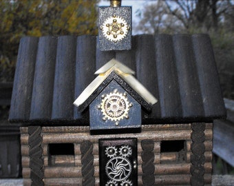 Steampunk Log Cabin