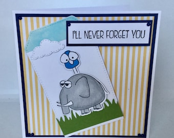 I’ll never forget you’ handmade card.