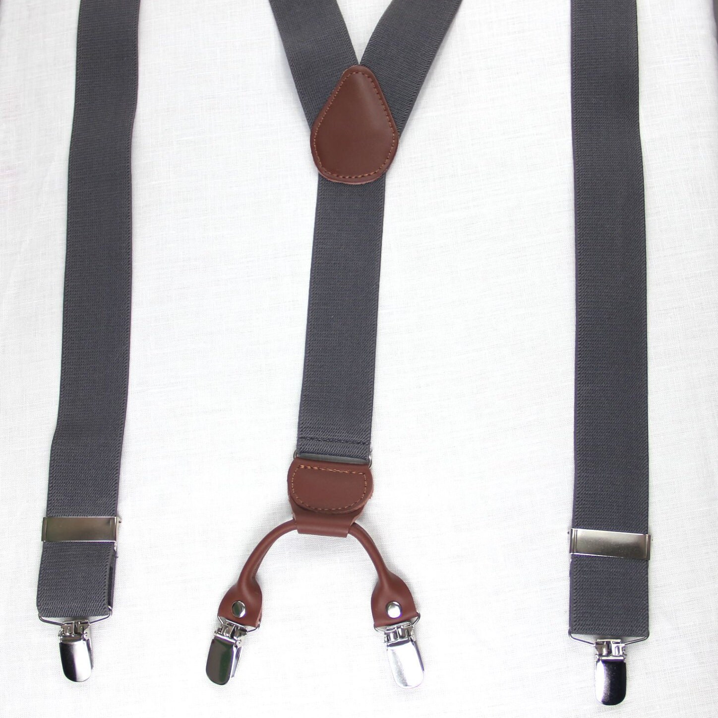 Men dark gray Suspenders.3.5cm/1.38'' width8 colors