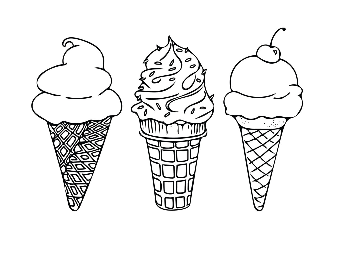 ice cream coloring pages for kids - photo #29