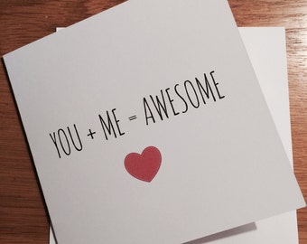 Valentines Day Card You +me