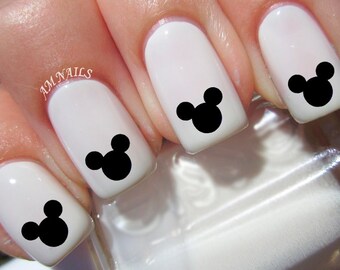 36 Mickey Mouse Ears Nail Decals