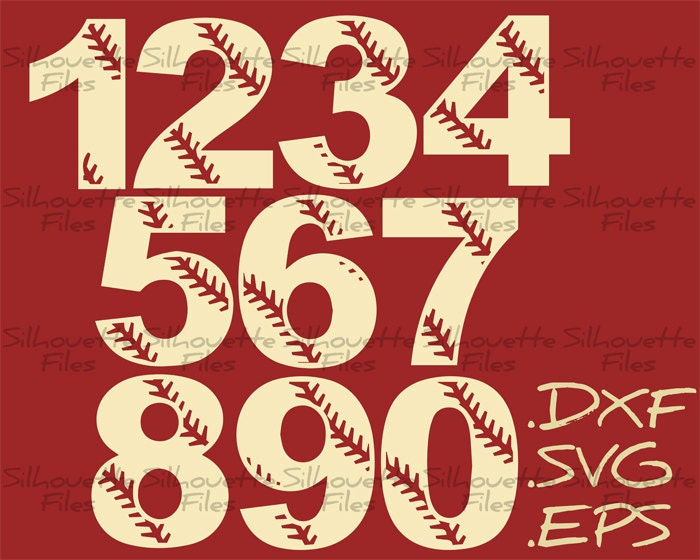 Free Free Baseball Numbers Svg 624 SVG PNG EPS DXF File