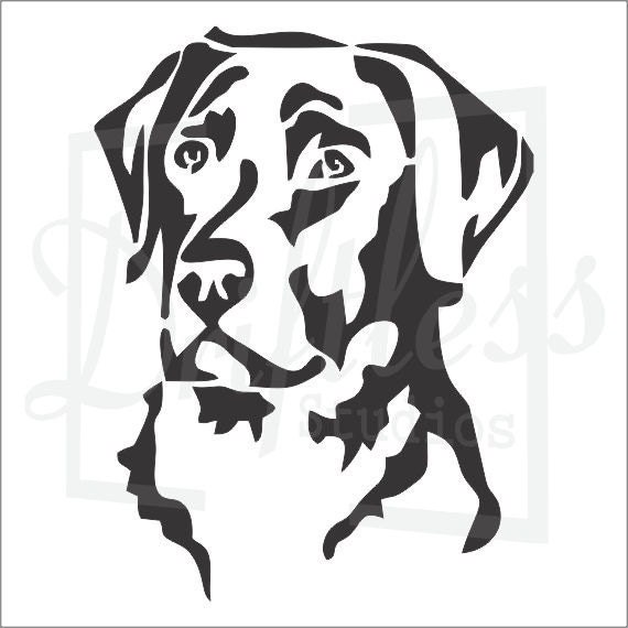 labrador retriever stencil black lab stencil dog stencil