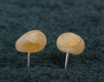 Sterling silver Baltic amber earrings