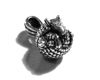 Handmade Armadillo Pendant made in Karat Gold or Sterling