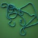 Green 2mm Metal Ball Chain Necklace
