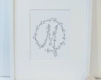 Custom Calligraphy "Monogram"