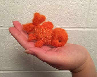 Needle felted oranda