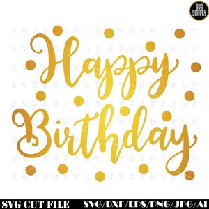 Happy birthday svg | Etsy