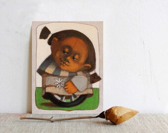 Painting, Nursery art, Children girls painting, Woman art, Girl Nursery art,
