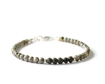 Lava Rock and Silver Crazy Lace Agate Aromatherapy Essential Oil Diffuser Bracelet