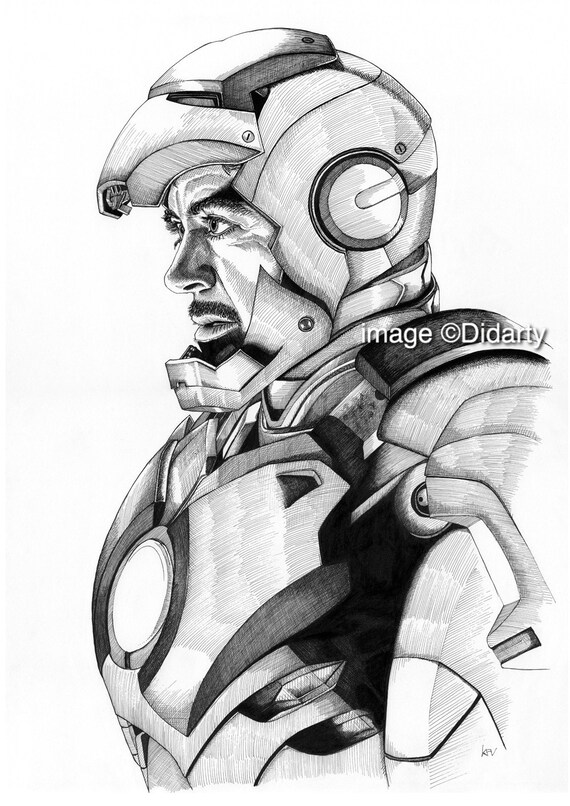 Iron Man Portrait Print