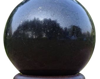 Tourmaline Stone Reiki Healing Sphere Ball, Balancing Art Table Decor, Energy Generator Natural Gemstone, With Gift Pouch HCDR997