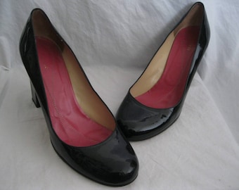 Kate Spade Black Patent Leather Pumps Size 9 B