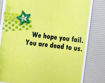We Hope You Fail card